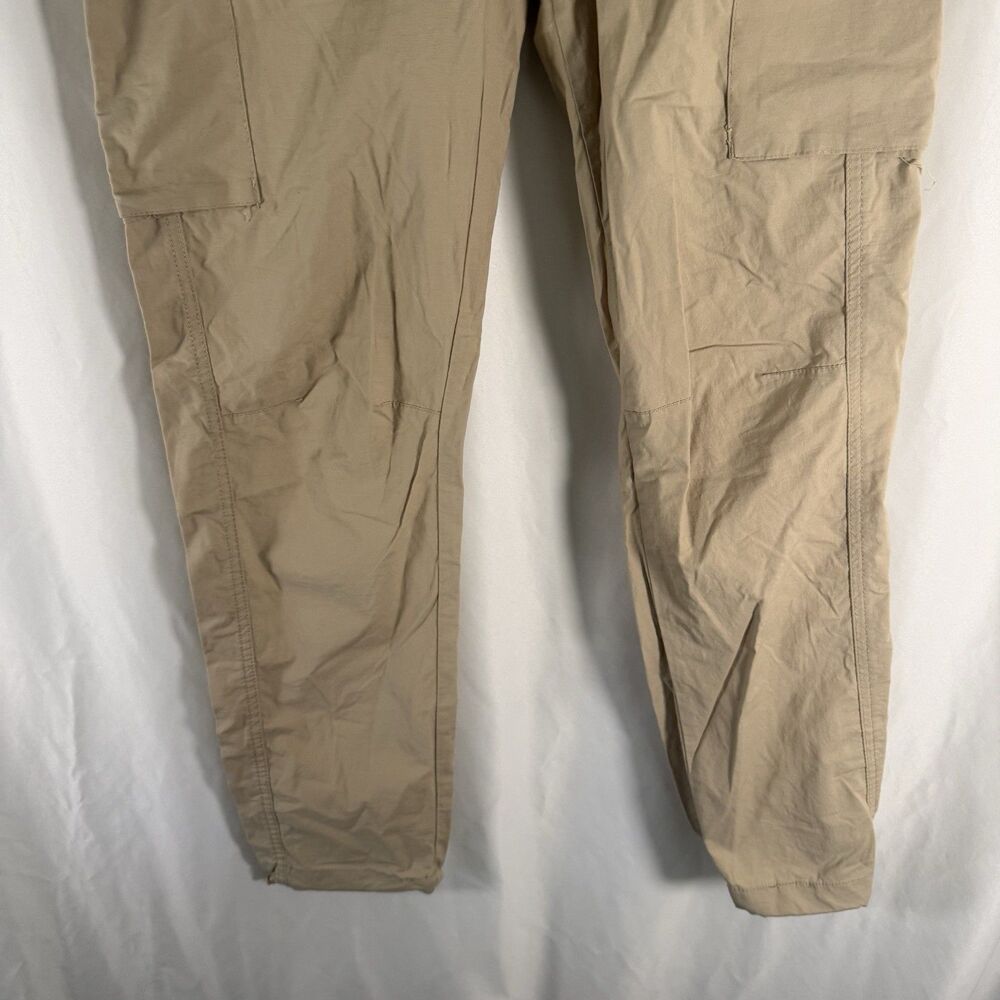 CSG Tactical Joggers Men's Medium Beige Drawstring Cargo Snap Pockets - Picture 3 of 9